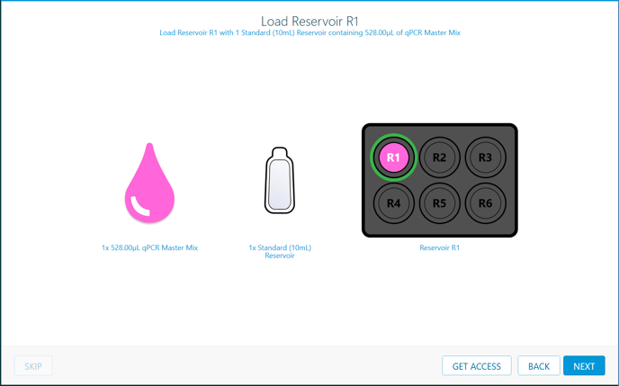 Setup load reservoir