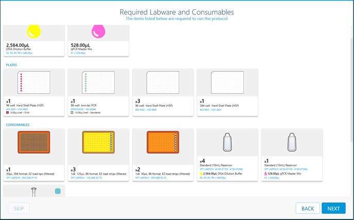 Standard - required labware (1)